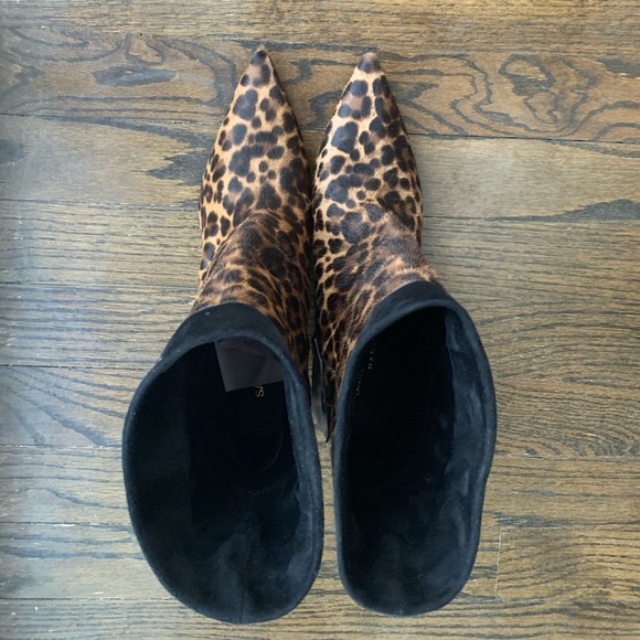 New Saint Laurent Charlotte Calf Hair Ankle Boot - Picture 16 of 16